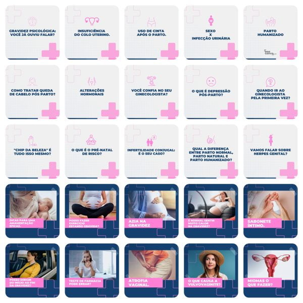 Pack Canva Obstetrícia Ginecologista 200 Modelos Editáveis+ Legendas