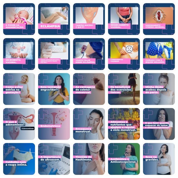 Pack Canva Obstetrícia Ginecologista 200 Modelos Editáveis+ Legendas