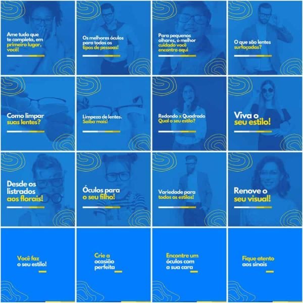 Pack Canva Óticas Oftalmologia 200 Modelos Editáveis+ Legendas