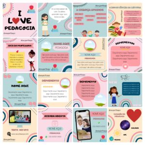 Pack Canva Pedagoga 100 Modelos Editáveis+ Bônus