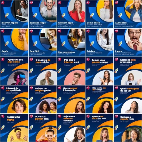 Pack Canva Provedor de Internet 200 Modelos Editáveis+ Legendas