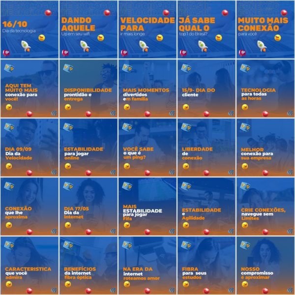 Pack Canva Provedor de Internet 200 Modelos Editáveis+ Legendas
