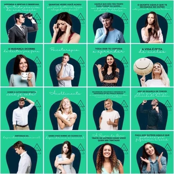 Pack Canva Psicólogo Psicologia 200 Modelos Editáveis+ Legendas