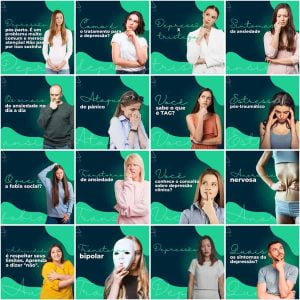 Pack Canva Psicólogo Psicologia 200 Modelos Editáveis+ Legendas