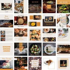 Pack Canva Restaurante 2.0 25 Modelos Editáveis+ Bônus