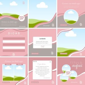 Pack Canva Salão de Beleza 3.0 11 Modelos Editáveis+ Bônus