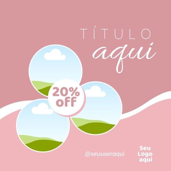 Pack Canva Salão de Beleza Feminino 10 Modelos Editáveis+ Bônus
