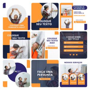 Pack Canva Serviços Gerais 30 Modelos Editáveis+ Bônus
