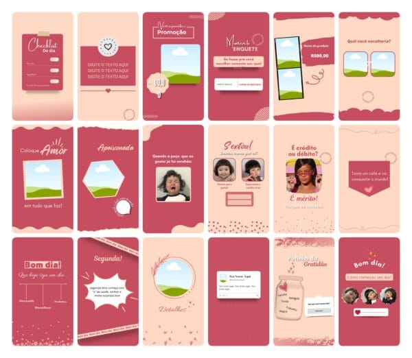 Pack Canva Sublimação Loja de Personalizados 120 Modelos EditáveisStories