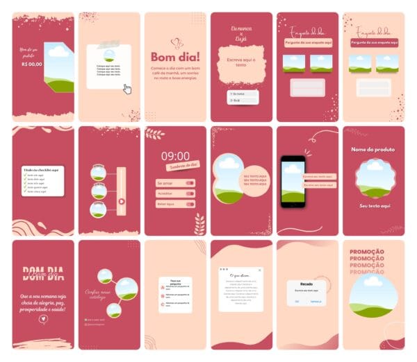 Pack Canva Sublimação Loja de Personalizados 120 Modelos EditáveisStories