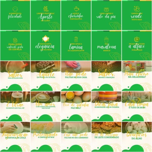 Pack Canva Supermercados 200 Modelos Editáveis+ Legendas