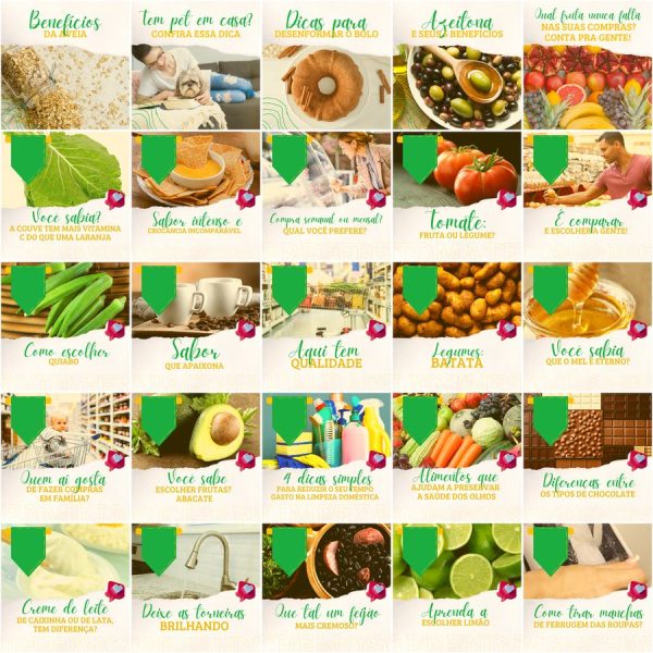 Pack Canva Supermercados 200 Modelos Editáveis+ Legendas