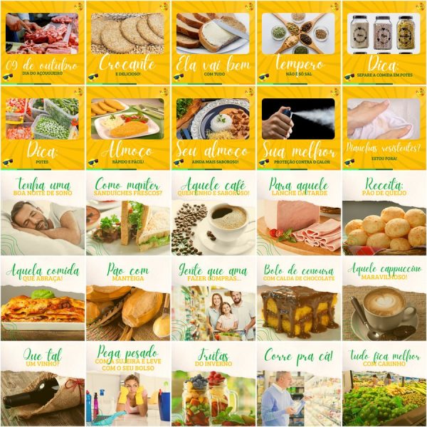 Pack Canva Supermercados 200 Modelos Editáveis+ Legendas