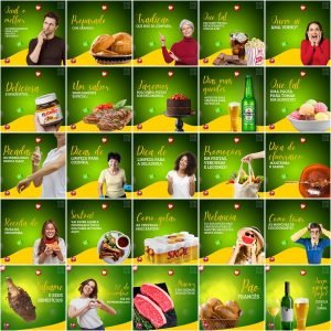 Pack Canva Supermercados 200 Modelos Editáveis+ Legendas