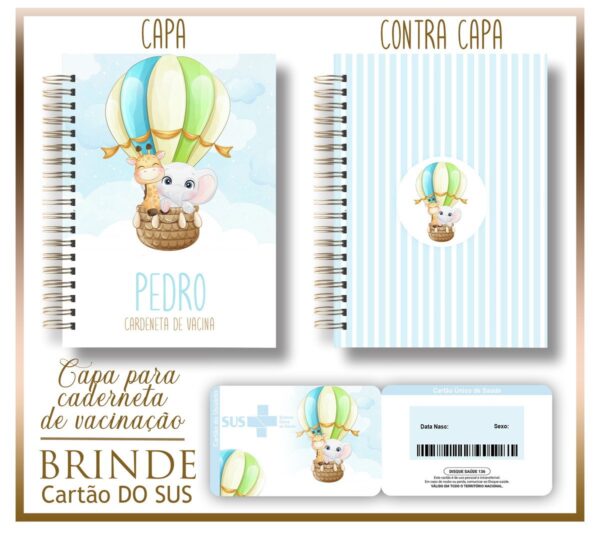 Pack Capas e Cartão Sus Infantil - Arquivo Digital