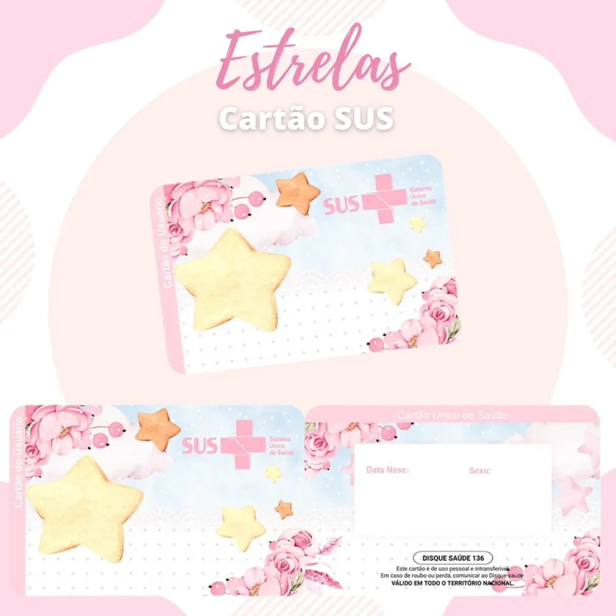 Pack Cartão Sus Meninos e Meninas - Arquivo Digital