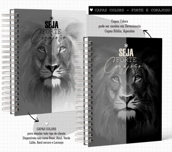 Pack de Capas Forte e Corajosa Colors- Arquivo Digital
