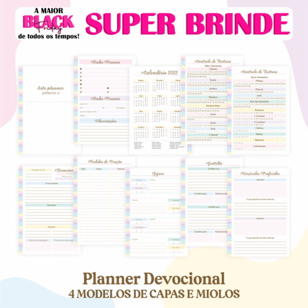 Pack Devocional Candy Colors - Arquivo Digital