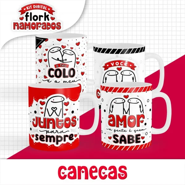 Pack Digital Flork Dia Dos Namorados Com 600 Arquivos 7