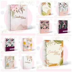 Pack Encadernação Floral - Arquivo Digital