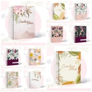 Pack Encadernação Floral - Arquivo Digital
