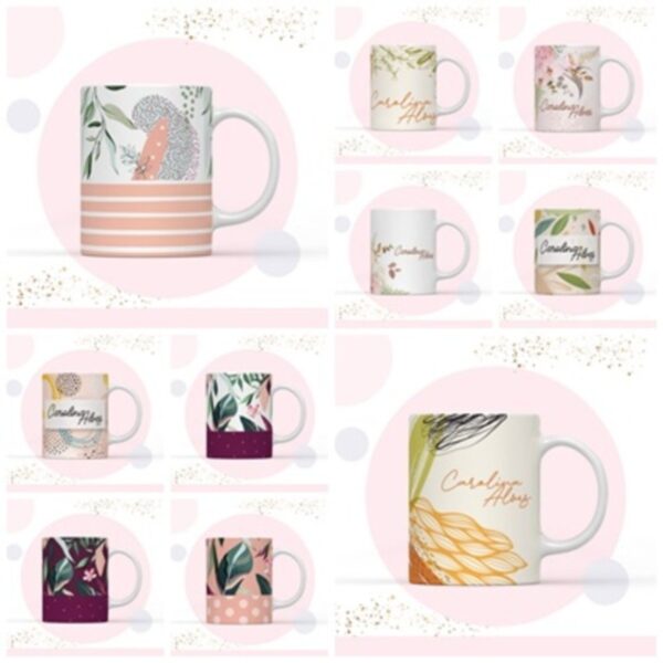 Pack Encadernação Floral - Arquivo Digital