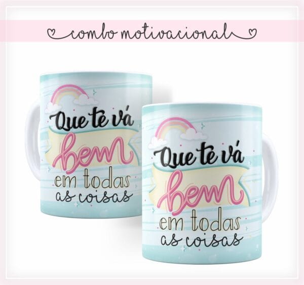 Pack Estampa Arte Caneca Motivacional - Arquivo Digital