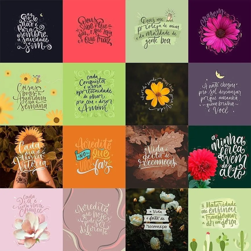 Pack Estampas Motivacionais Frases E Artes Personalizados