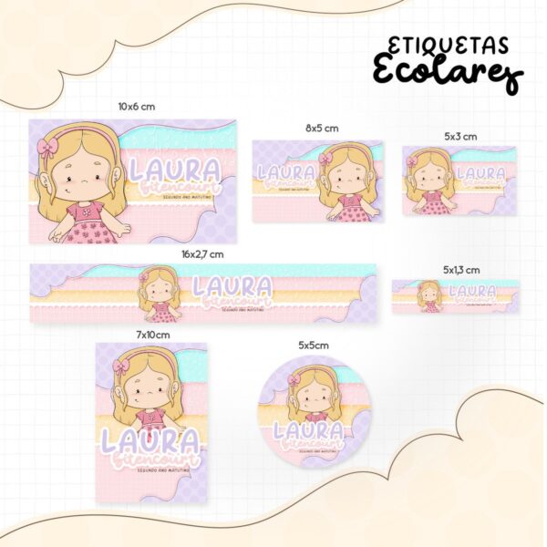 Pack Etiquetas Escolares Meninos (a) 2022- Arquivo Digital