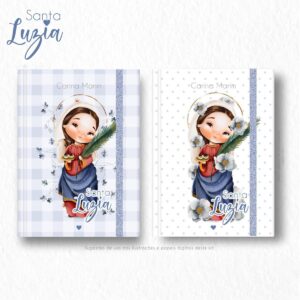Pack Ilustrações Aquarela Santa Luzia Santinhos em Png