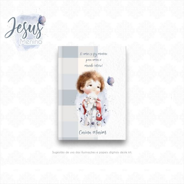 Pack Ilustrações Jesus Menino Santinhos para Personalizados