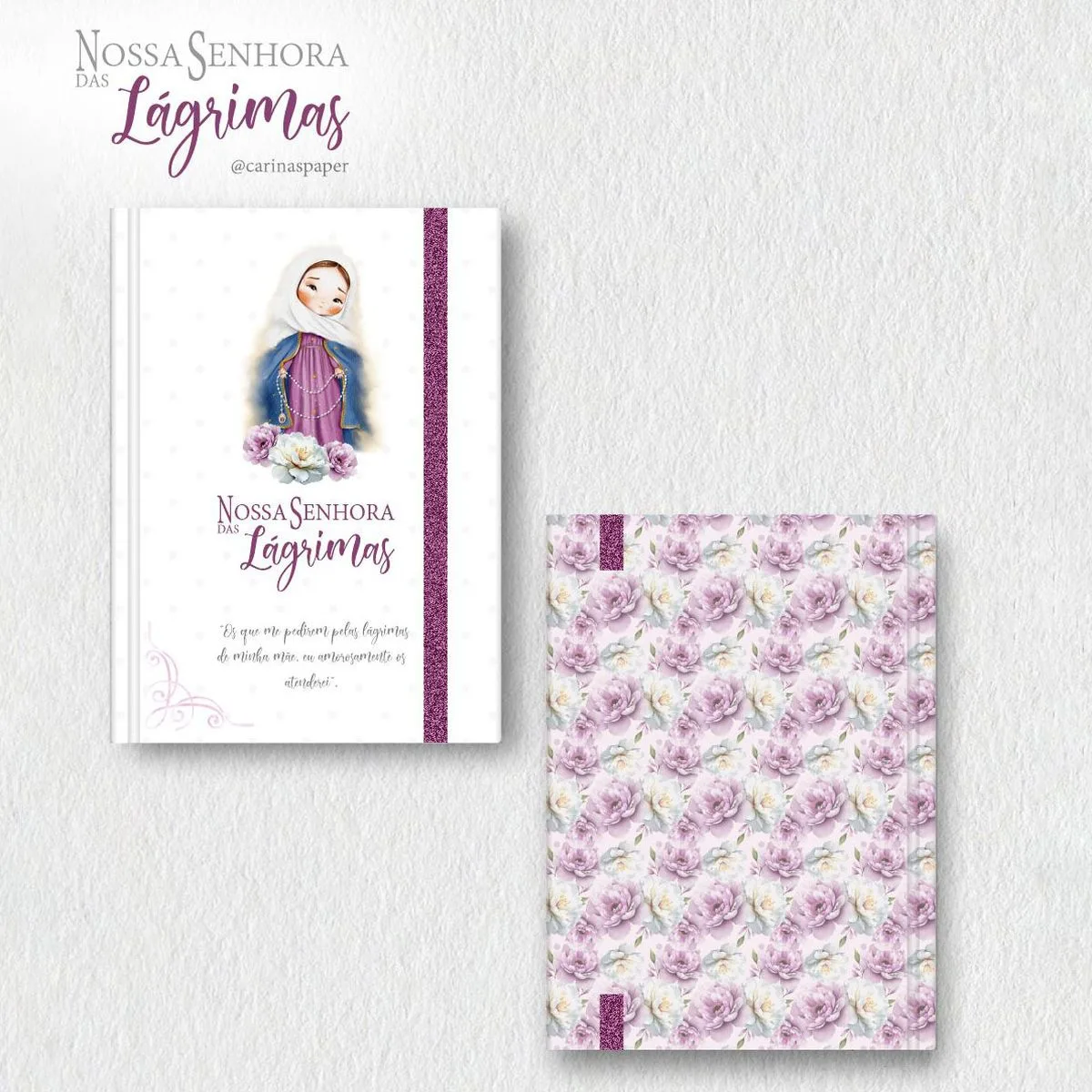 Pack Ilustrações Png Nossa Senhora das Lágrimas Santinhos