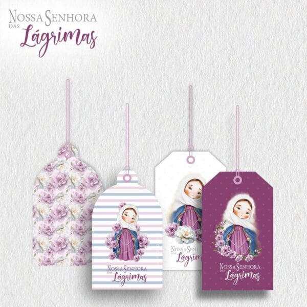 Pack Ilustrações Png Nossa Senhora das Lágrimas Santinhos