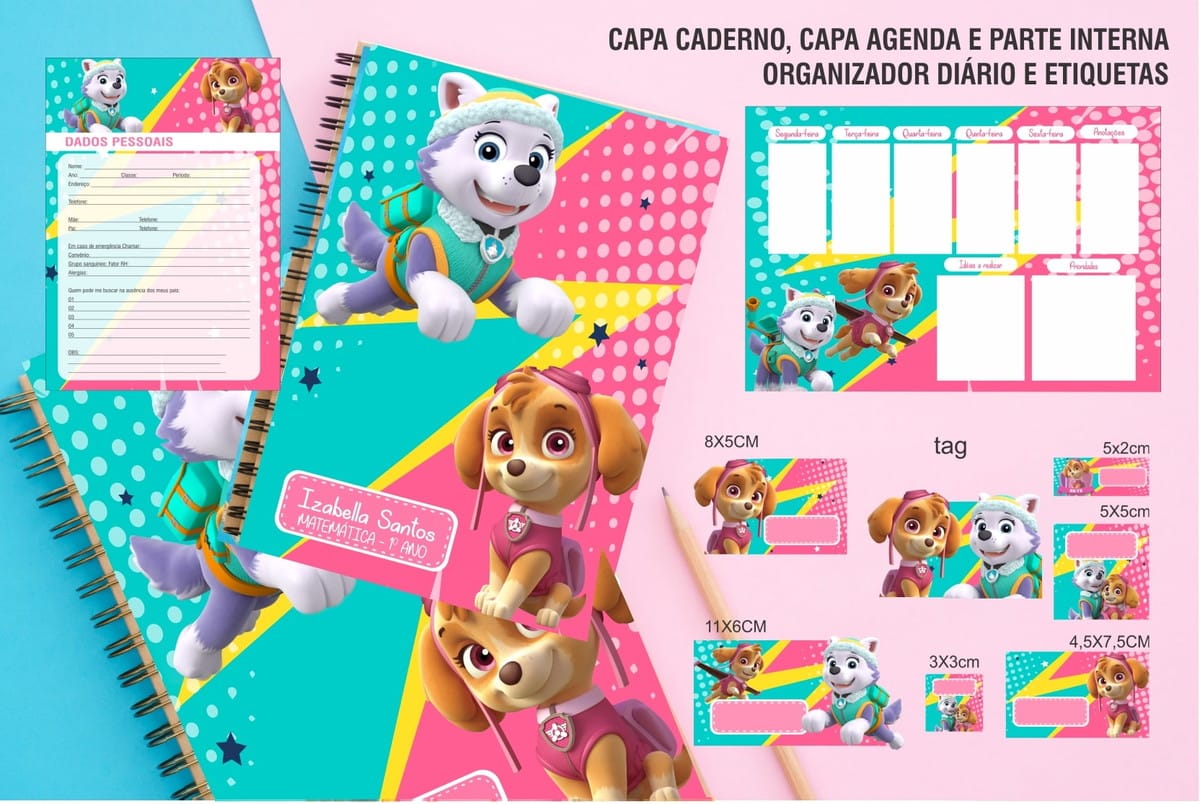 Pack Kit Encadernação Digital com 13 Temas Infantis 3 Pack Kit Encadernação Digital com 13 Temas Infantis - Imagem 3