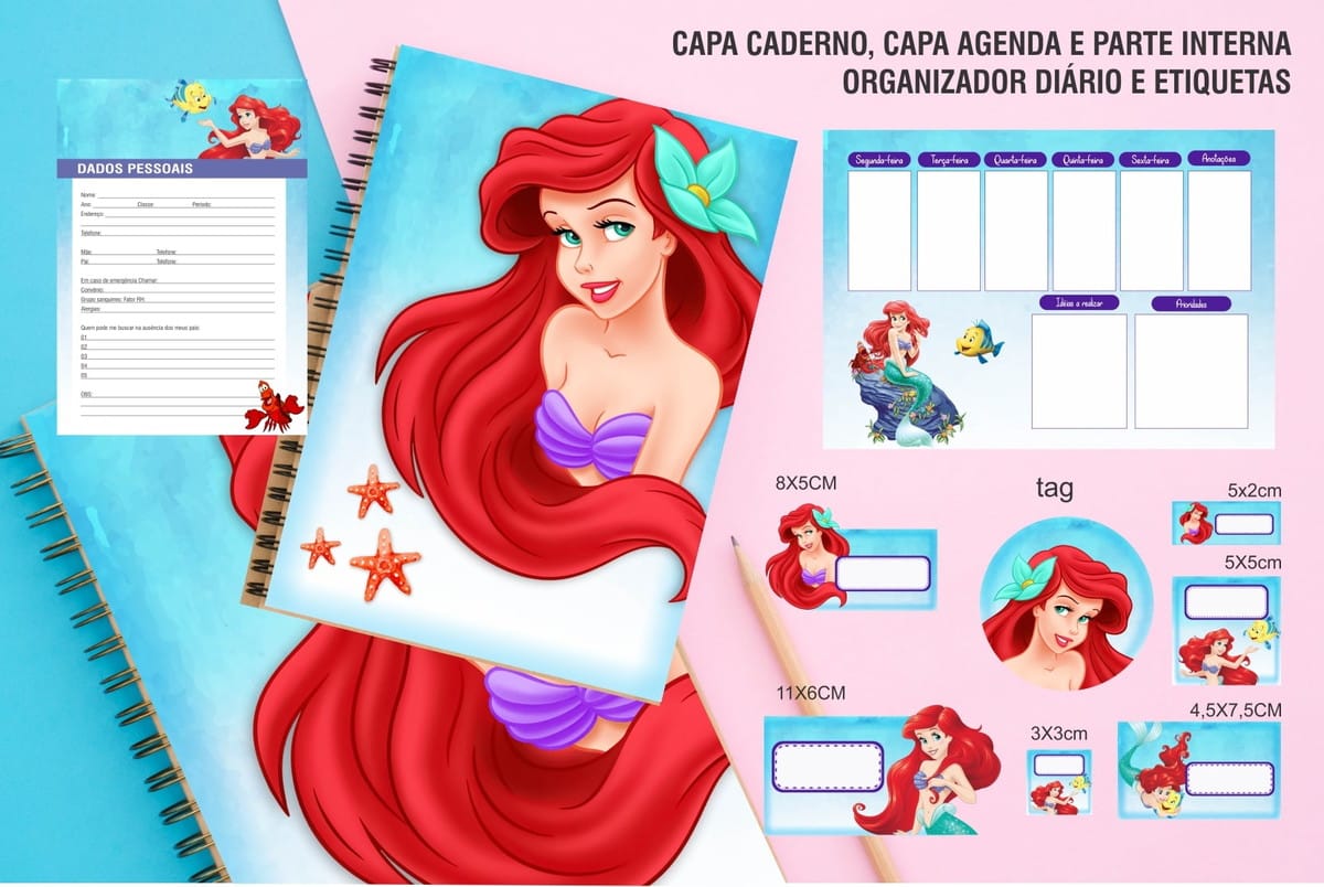 Pack Kit Encadernação Digital com 13 Temas Infantis 5 Pack Kit Encadernação Digital com 13 Temas Infantis - Imagem 5
