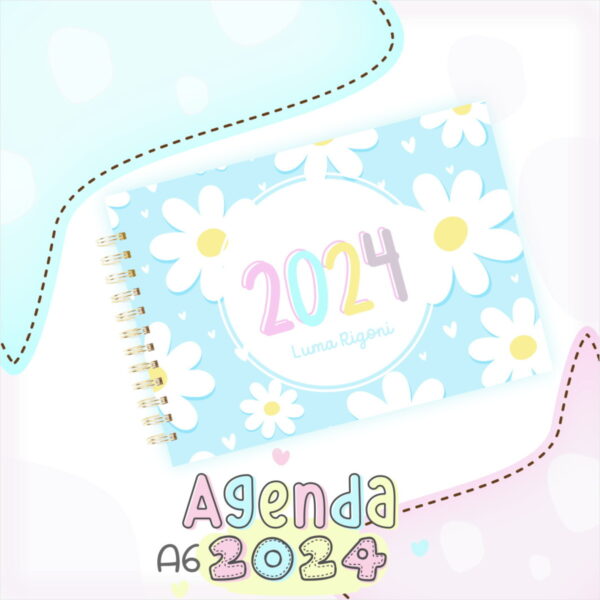Pack Mini Agenda A6 2024 - Arquivo Digital