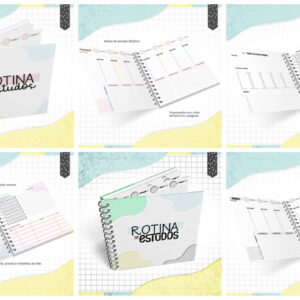 Pack Rotinas de Estudos Menina e Menino - Arquivo Digital