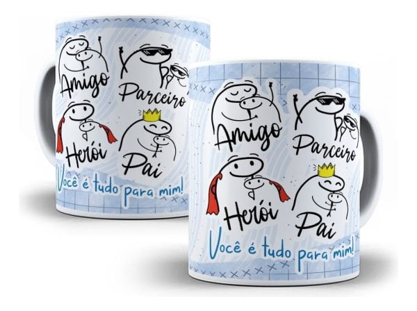 Pacote Artes Caneca Dia Dos Pais Flork 18 Arquivos Pdf Jpg