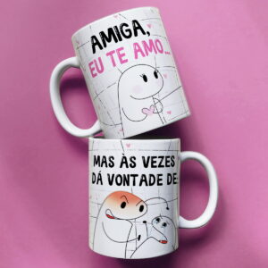 pacote artes canecas flork amigas arquivo digital