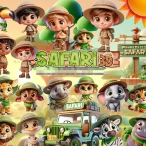Pacote Completo de Artes Safári para Personalizados