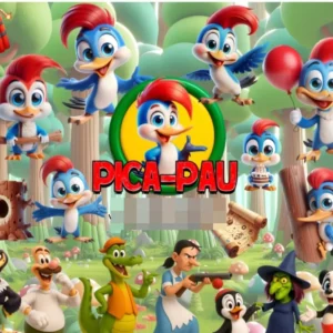 Pacote Completo Pica-Pau 3D - Arquivos de Alta Qualidade