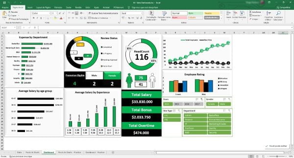 Pacote Dashboards Excel + De 150 Modelos Editáveis