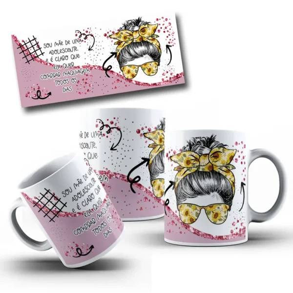 Pacote De 9 Designs Png Para Caneca Edicao Mae 2