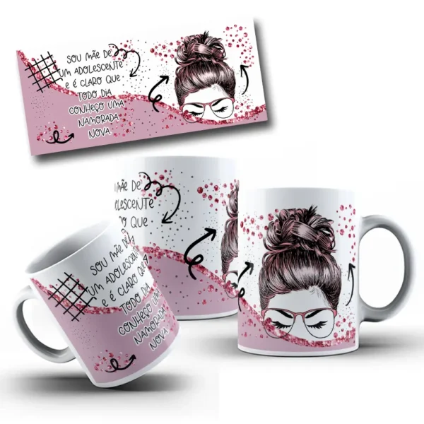 Pacote De 9 Designs Png Para Caneca Edicao Mae 4