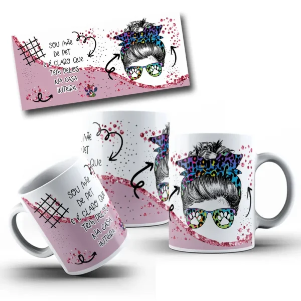 Pacote De 9 Designs Png Para Caneca Edicao Mae 5
