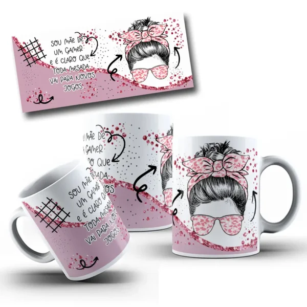 Pacote De 9 Designs Png Para Caneca Edicao Mae 8