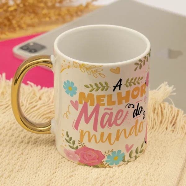Pacote de Artes Canecas Mães Floral - Png