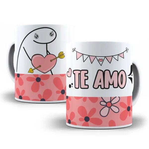 Pacote de Artes Canecas Românticas Flork - Editáveis