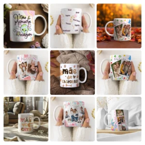 Pacote De Artes Editaveis Para Caneca Homenagem Maes 3