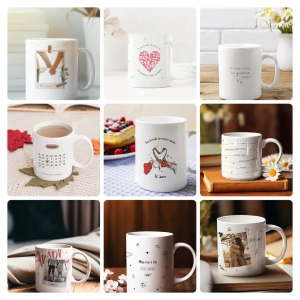 Pacote de Artes para Caneca - Especial Dia dos Namorados